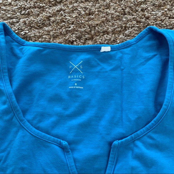 🦋 HP🎉 Pacsun Blue Crop Top - Picture 3 of 4